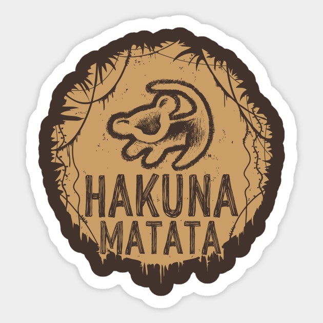 Hakuna Matata Sticker by Riverart
